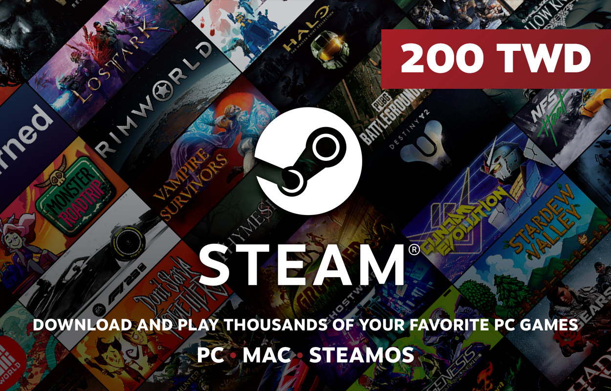 Steam 錢包儲值碼 200 台幣面額 - 24hant 線上購買
