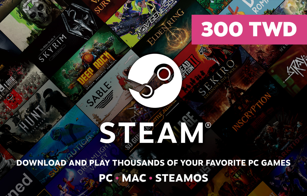 Steam 錢包儲值碼 300 台幣面額 - 24hant 線上購買